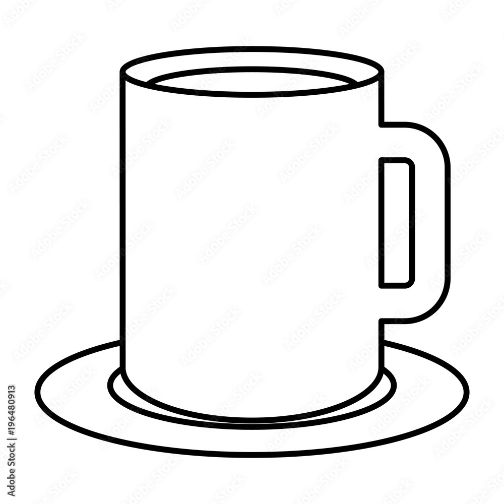 porcelain mug isolated icon porcelain mug isolated icon