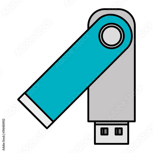 usb memory isolated icon
