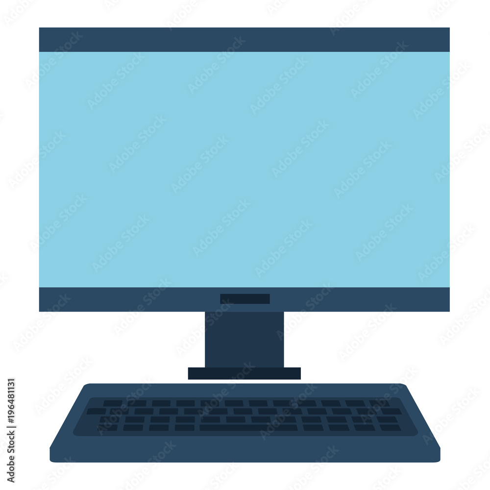 Fototapeta premium desktop computer isolated icon