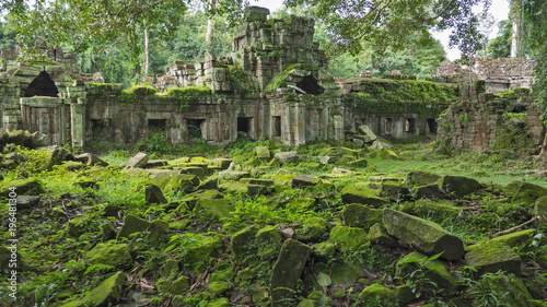 Canvas Print Ancient ruins of Angkor Wat in Cambodia