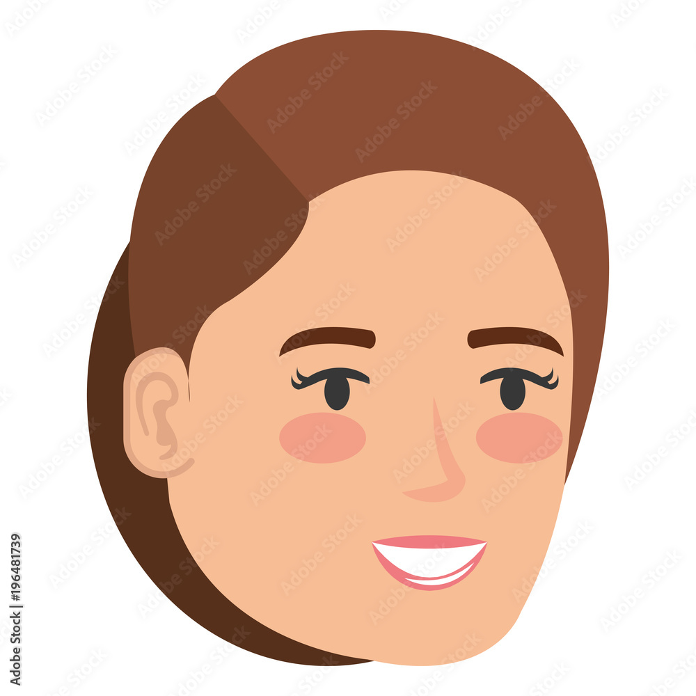 beautiful woman head avatar character beautiful woman head avatar character
