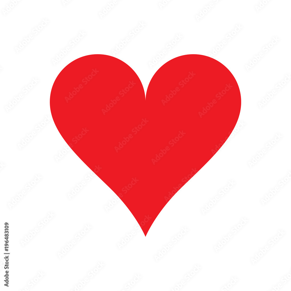 Playing cards game symbol, Heart, isolated. Playing cards game symbol, Heart, isolated.