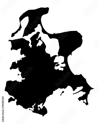 Karte von Rügen