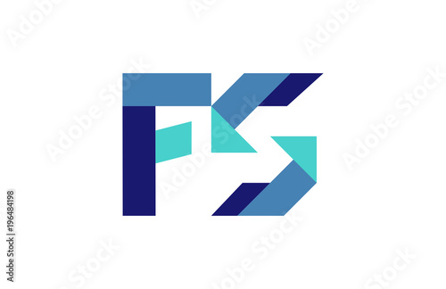 Free Download FS Ribbon Letter Logo - GFXLoad