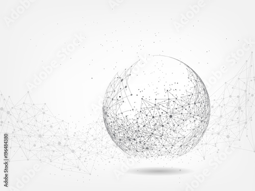 Global network background.Social media network concept.
