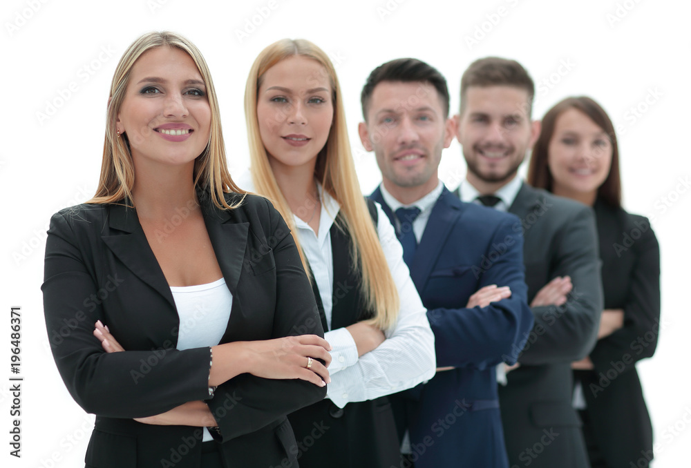 confident business team standing next to each other confident business team standing next to each other