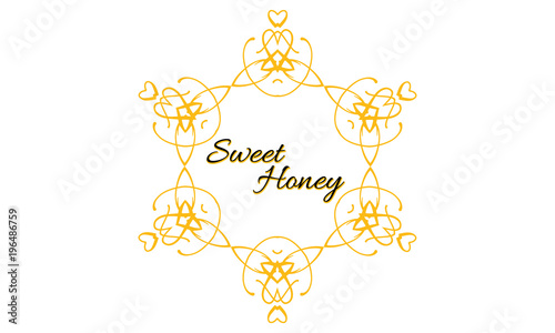 Imker Fleißige Biene Honig Logo