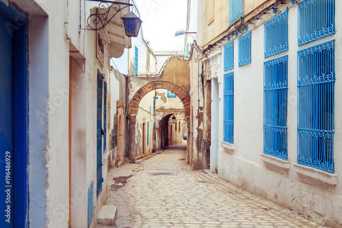 Medina of Tunisia. Old town. photo