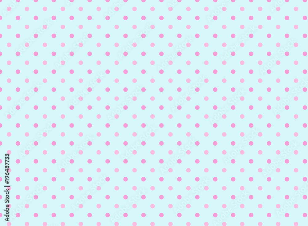 Blue and Pink Polka Dot Background