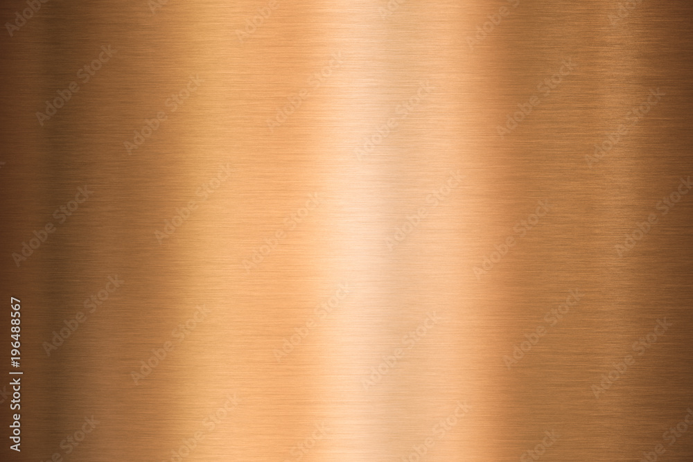 bronze or copper metal brushed texture - obrazy, fototapety, plakaty 