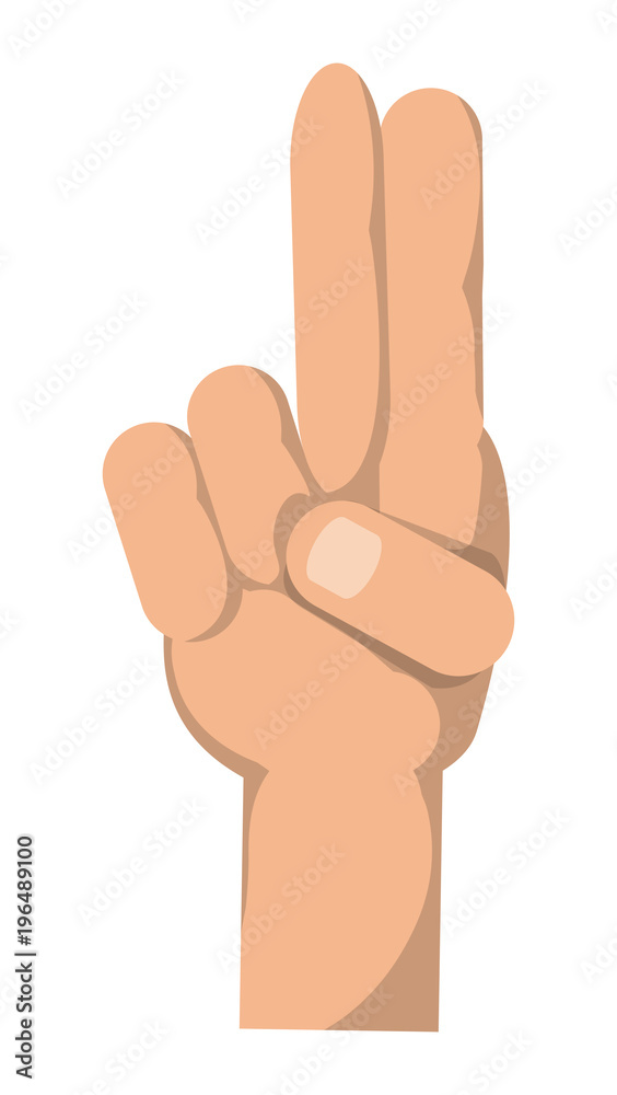 hand icon over white background, vector illustration hand icon over white background, vector illustration