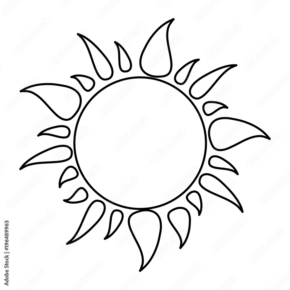 sun shape icon over white background, vector illustration sun shape icon over white background, vector illustration