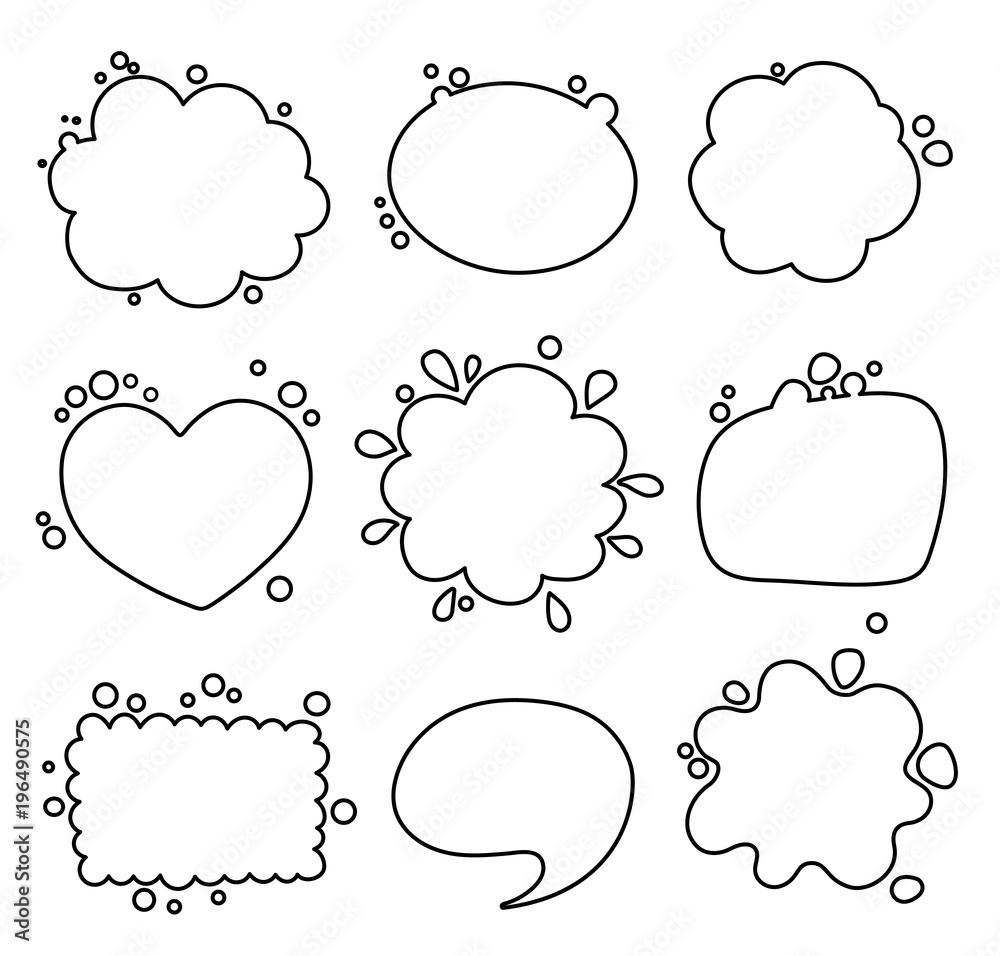 Thought frame dialog comic. Vector illustration. Thought frame dialog comic. Vector illustration.