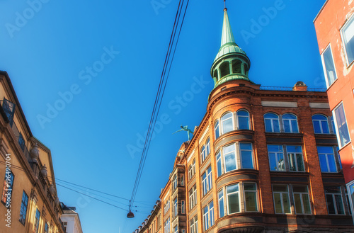 Vesterbrogade. It is the main shopping street of the Vesterbro district of Copenhagen, Denmark. photo