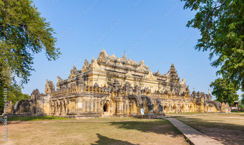 Maha Aungmye Bonzan Monastery at ancient city Inwa, Mandalay, Myanmar