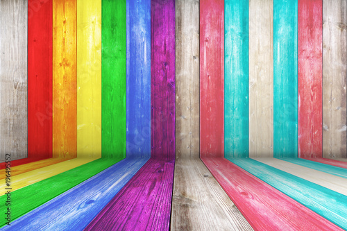 Wood texture background surface with LGBT natural pattern or white wood texture table perspective view. Grunge surface with wood texture background. Vintage timber texture background. Rustic table