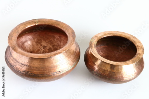 Traditional Indian Cooking Utensils - Handmade Copper Pot HANDI
