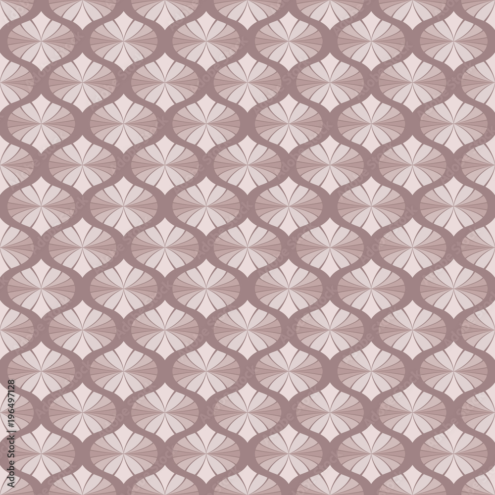 Floral seamless wallpapers in the style of baroque, illustration