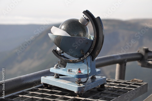 Campbell Stokes recorder-Meteorology Weather Instrument - Karkonoski National Park photo