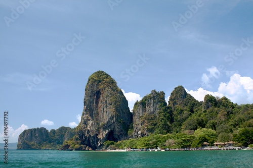 Thailand's seascape Andaman sea Krabi province, island with beautiful rock formations © Glebovic