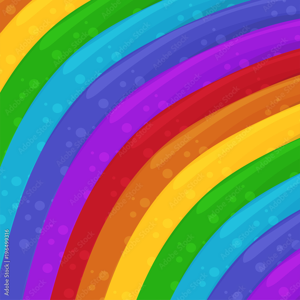 Rainbow colors background. Cartoon Background. Wallpaper. Vector Illustration
