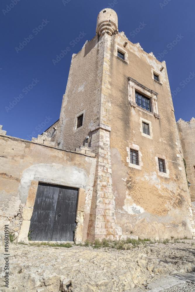  Castle of Altafulla, Renaissance style, Altafulla,Costa Daurada, province Tarragona, Catalonia.Spain.