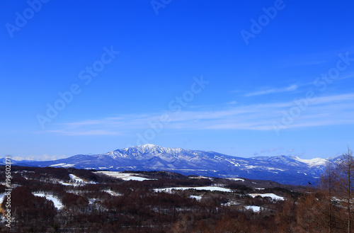 Mount Shirane in winter