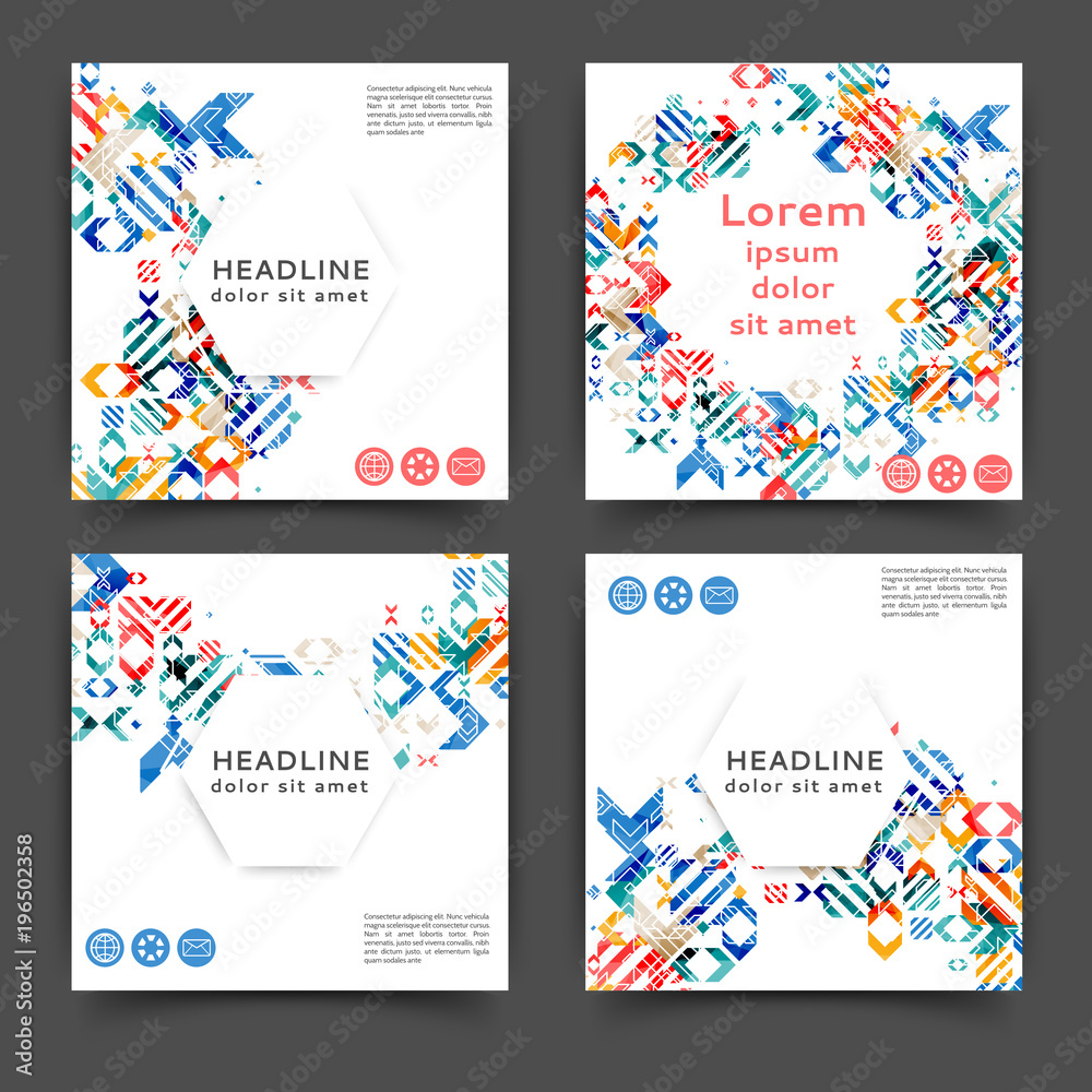 Fototapeta premium Abstract color brochure