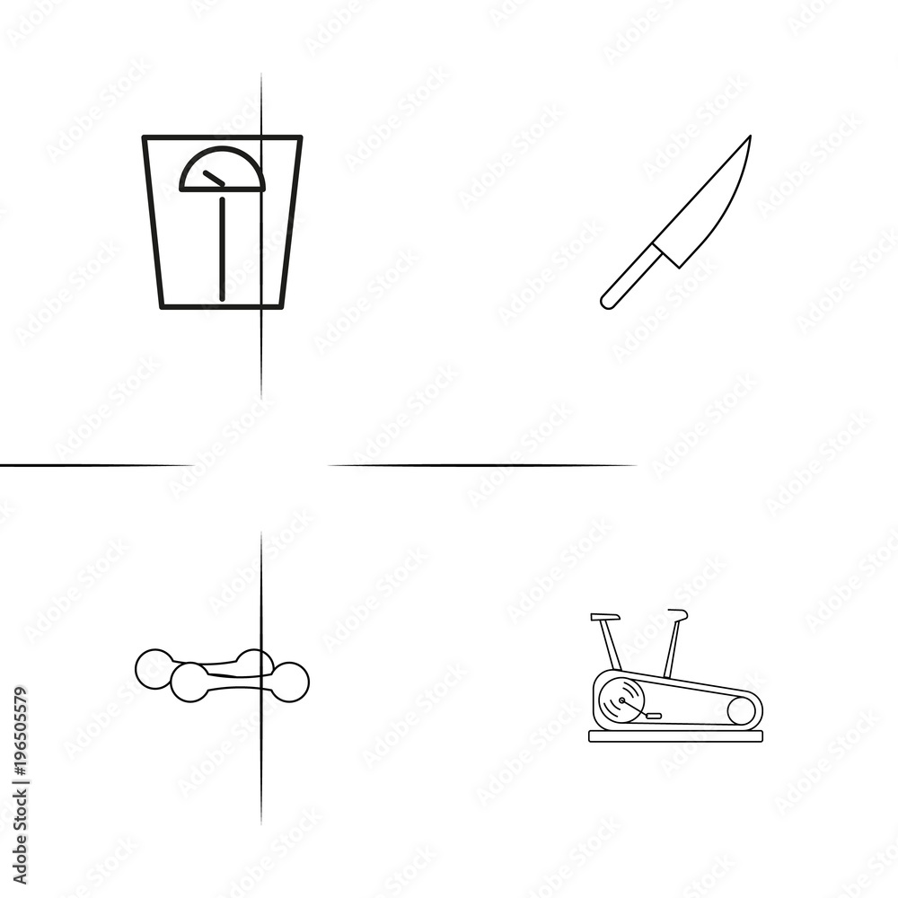 Sport Fitness And Recreation simple linear icon set.Simple outline icons Sport Fitness And Recreation simple linear icon set.Simple outline icons