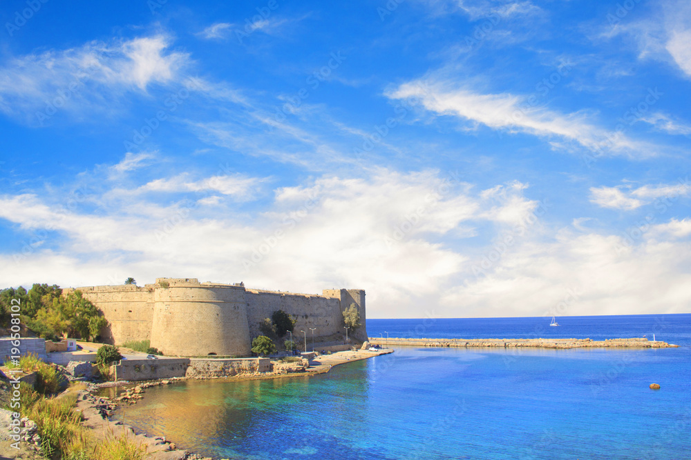Beautiful view of Kyrenia Castle in Kyrenia (Girne), Northern Cyprus
