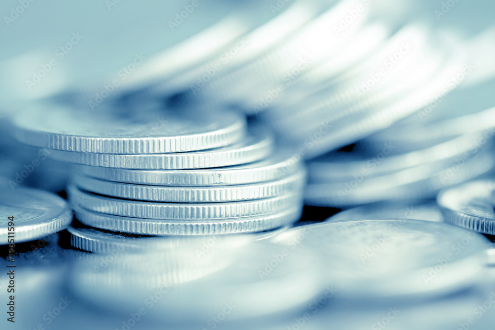 Rows of coins on the table for finance and Saving concept,Investment, Economy, Soft focus and dark style. Rows of coins on the table for finance and Saving concept,Investment, Economy, Soft focus and dark style.