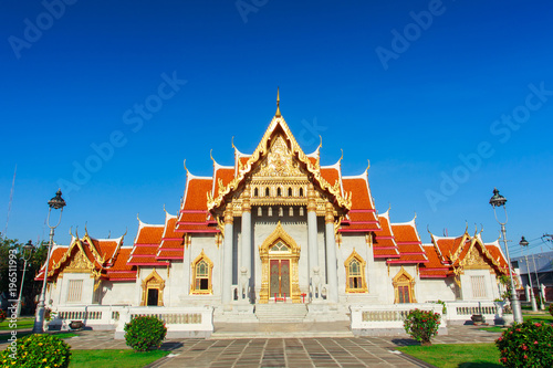 The Marble Temple, Wat Benchamabopit Dusitvanaram in Bangkok, Thailand © PRASERT