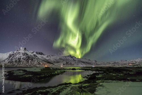 Polarlichter über den Lofoten, Norwegen