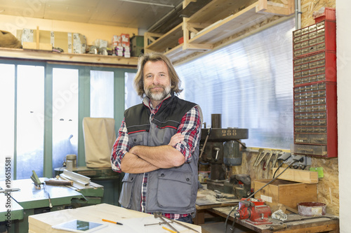 Craftsman in his workshop