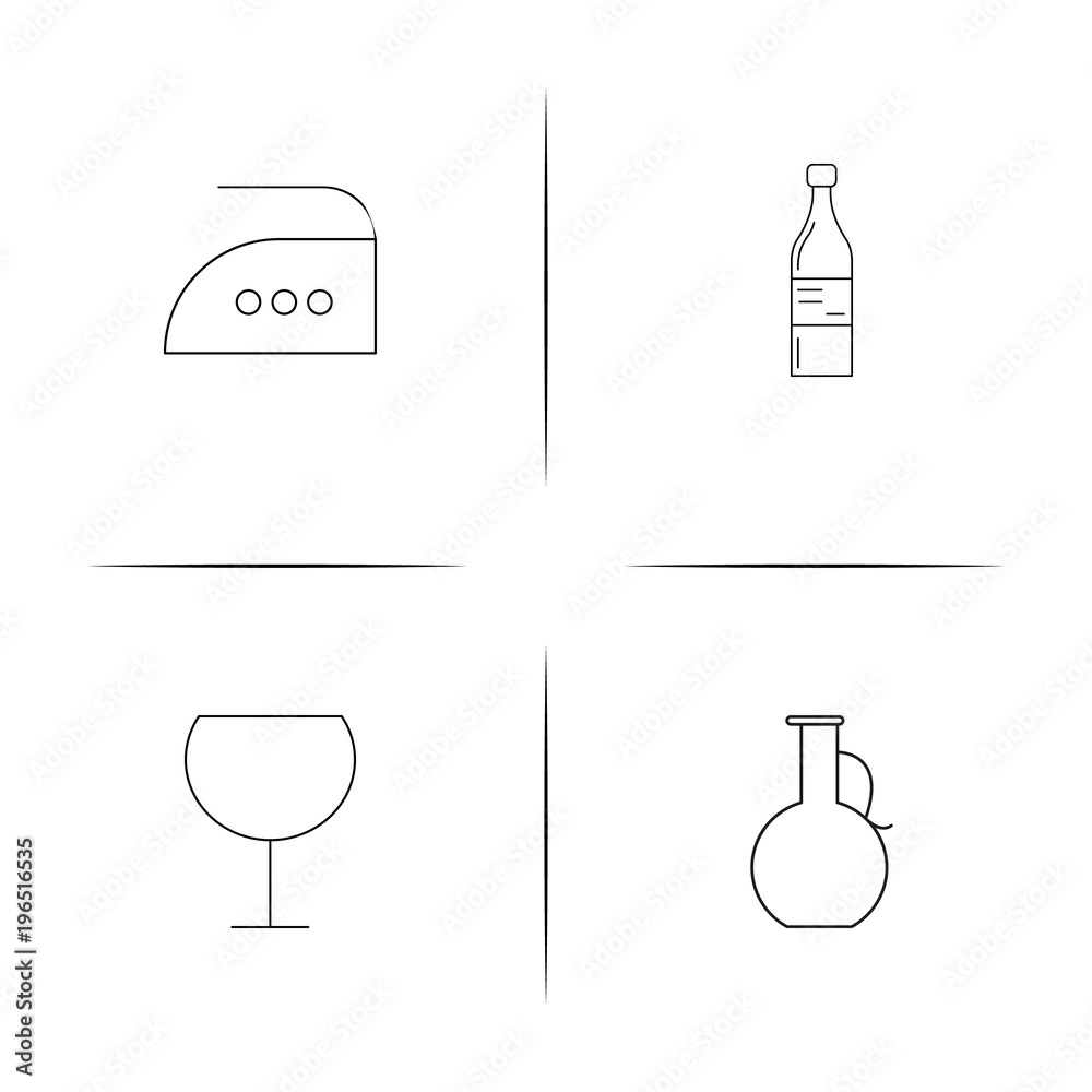 Home Appliances And Equipment simple linear icon set.Simple outline icons Home Appliances And Equipment simple linear icon set.Simple outline icons