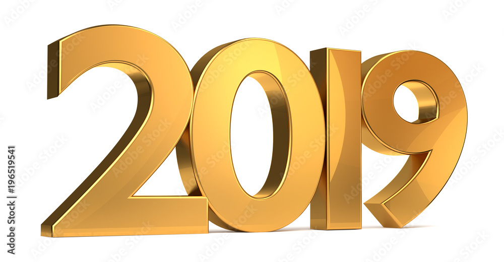 2019 golden 3d rendering 2019 golden 3d rendering