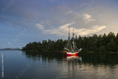 Segelyachten im Stockholmer...