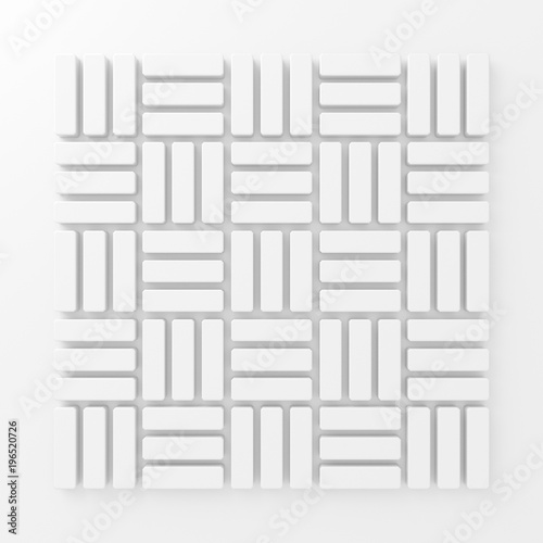 3D Quadrate Tapete - Fototapete Abstract paper square 3d-render background.