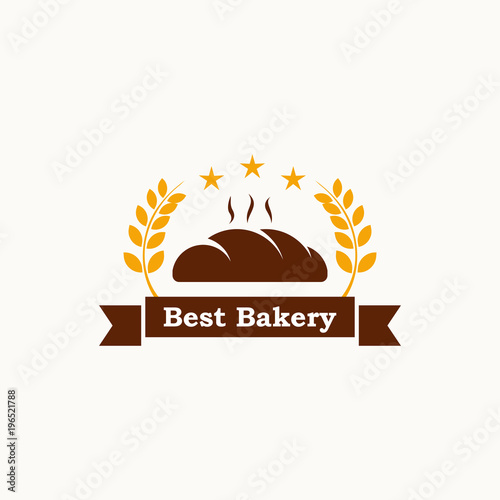 bakery vector logo template. bread logo template. emblem logo