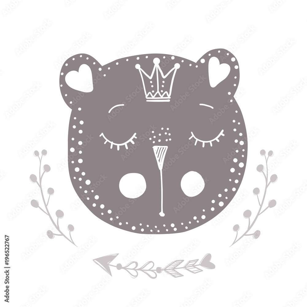 Bear vector. Cartoon doodle character. Bear vector. Cartoon doodle character.