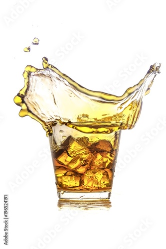 Whiskey Splash in a Glass