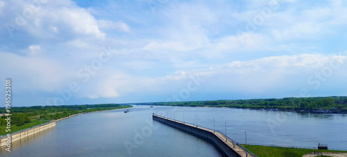 Waterwork Gabcikovo in south-west of Slovakia photo