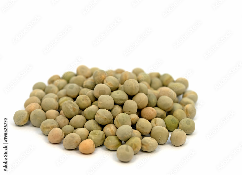 Getrocknete,grüne Erbsen, Pisum sativum Getrocknete,grüne Erbsen, Pisum sativum