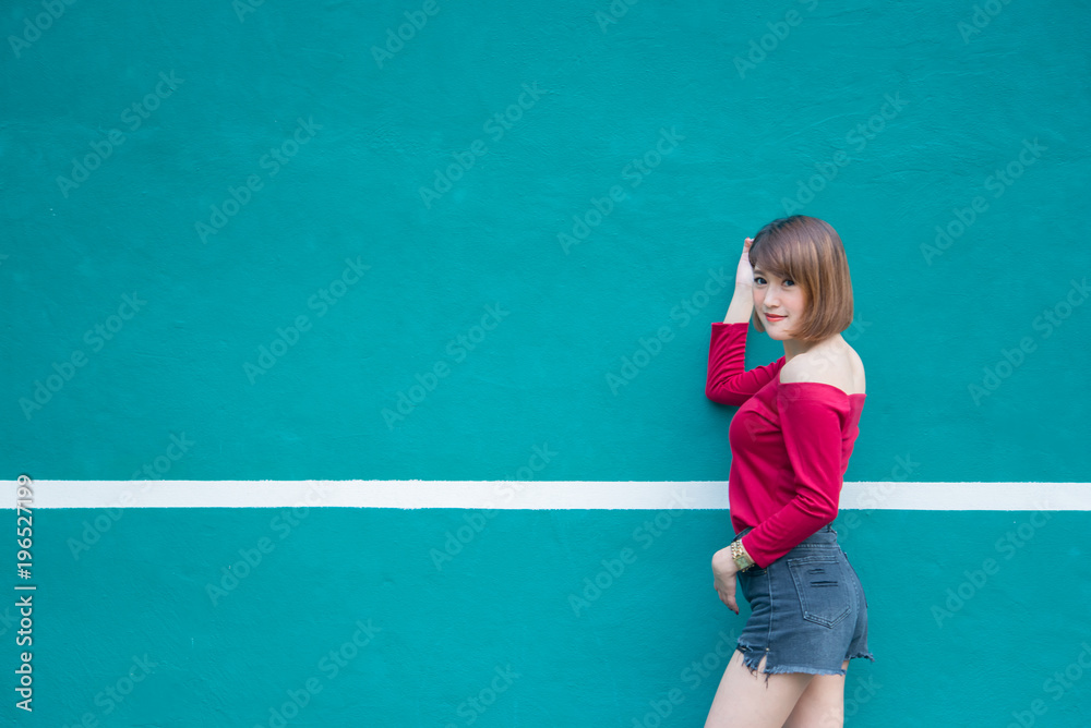 Cool Asian hipsters girl posing for take a photo,lifestyle of modern woman,Thai people in hippie style Cool Asian hipsters girl posing for take a photo,lifestyle of modern woman,Thai people in hippie style
