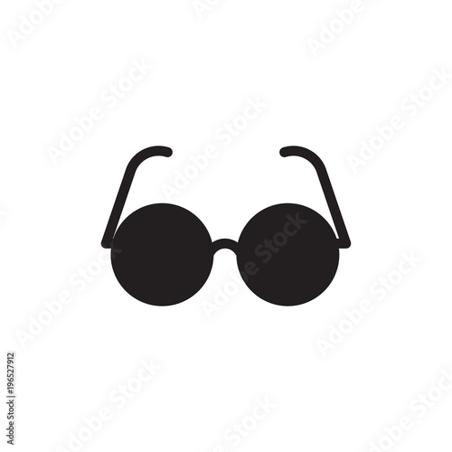 circle sunglasses filled vector icon. Modern simple isolated sign. Pixel perfect vector  illustration for logo, website, mobile app and other designs