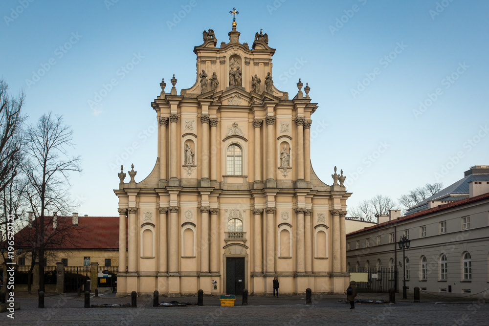Church of the Visitants near Krakowskie Przedmiescie street in  Warsaw, Poland