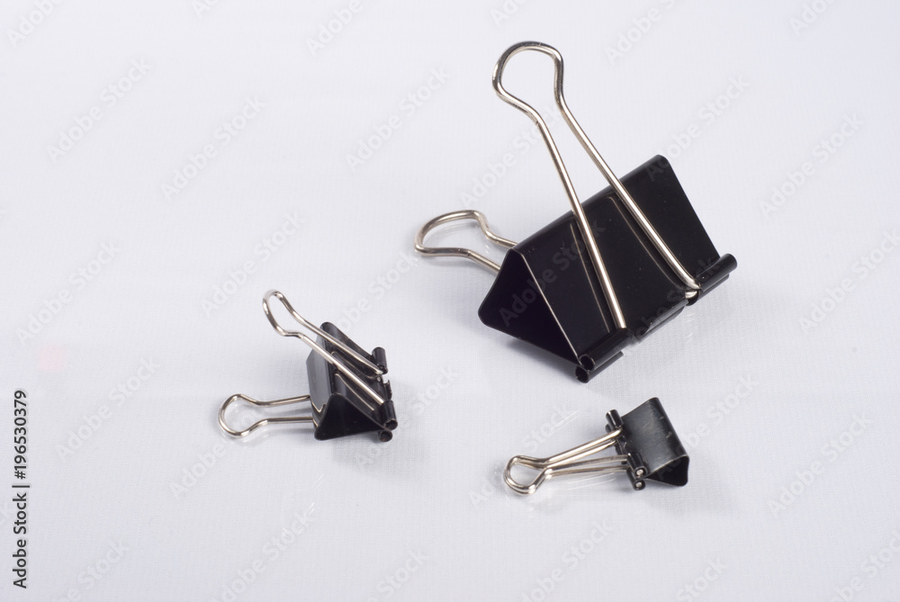 Office work paperclip on white background Office work paperclip on white background