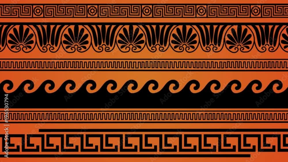 Animation of Greek ornament.
