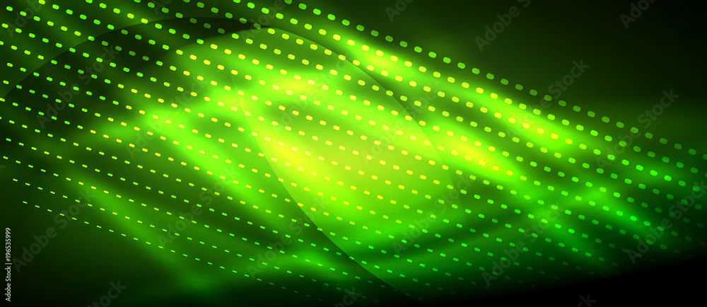 Neon green smooth wave digital abstract background Neon green smooth wave digital abstract background