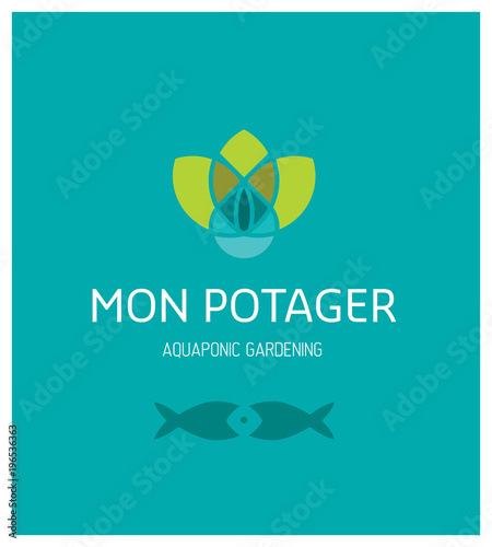 logotype pour une entreprise d'agriculture spécialisée en aquaponie